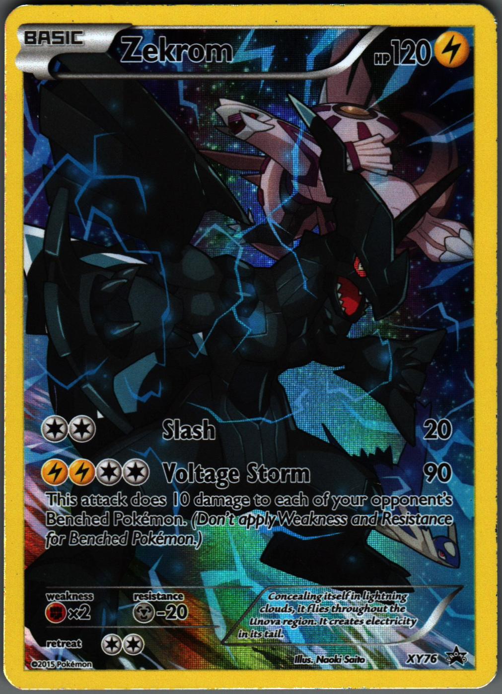 Zekrom (Full Art Promo) XY76 Holo Promo XY Promo Pokemon Near Mint