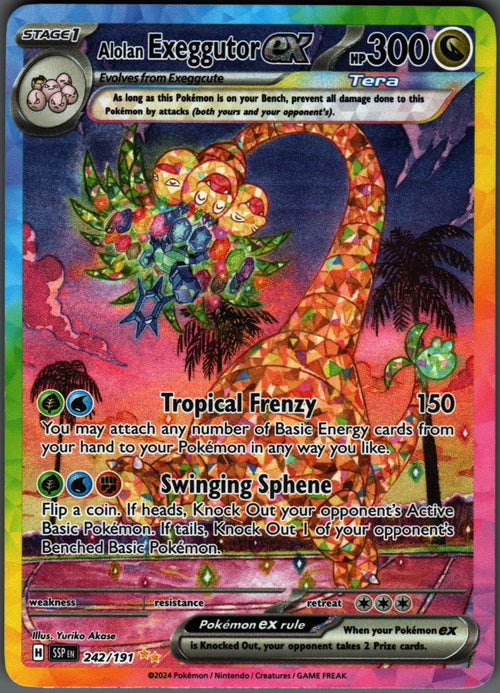 Alolan Exeggutor ex 242/191 Surging Sparks Pokemon Holo NM