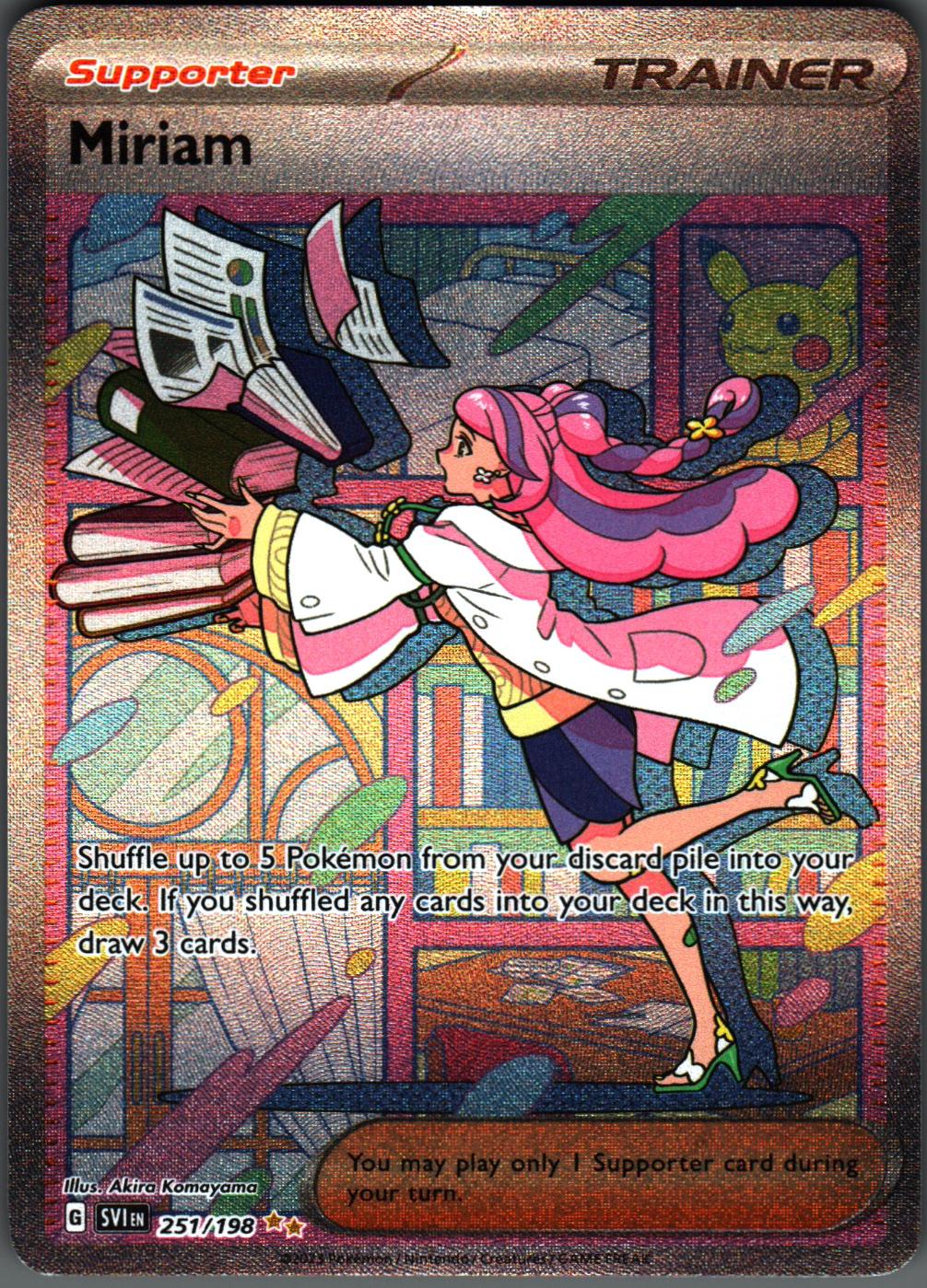 Miriam 251/198 Special Illustration Rare Scarlet & Violet Pokemon Holo Near Mint