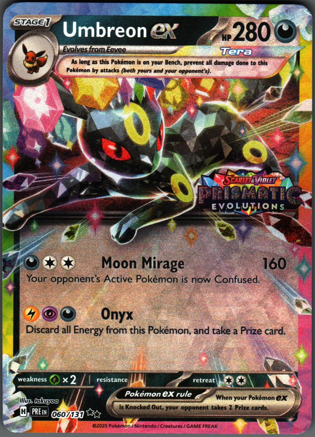 Umbreon ex (PE Stamp) 060/131 Holo Miscellaneous Cards & Products Pokemon NM