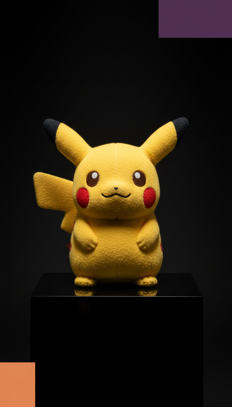 Vintage Pikachu Plush Figurine