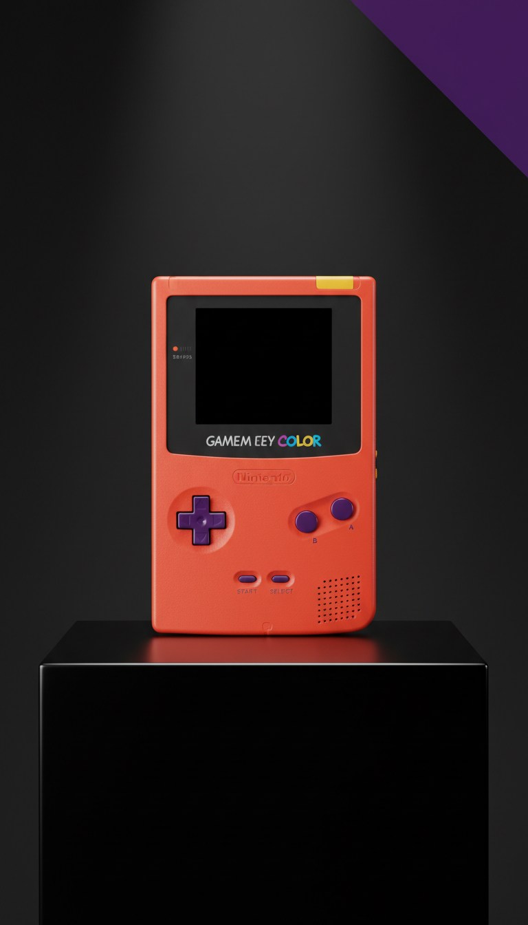 Retro Game Boy Color Console