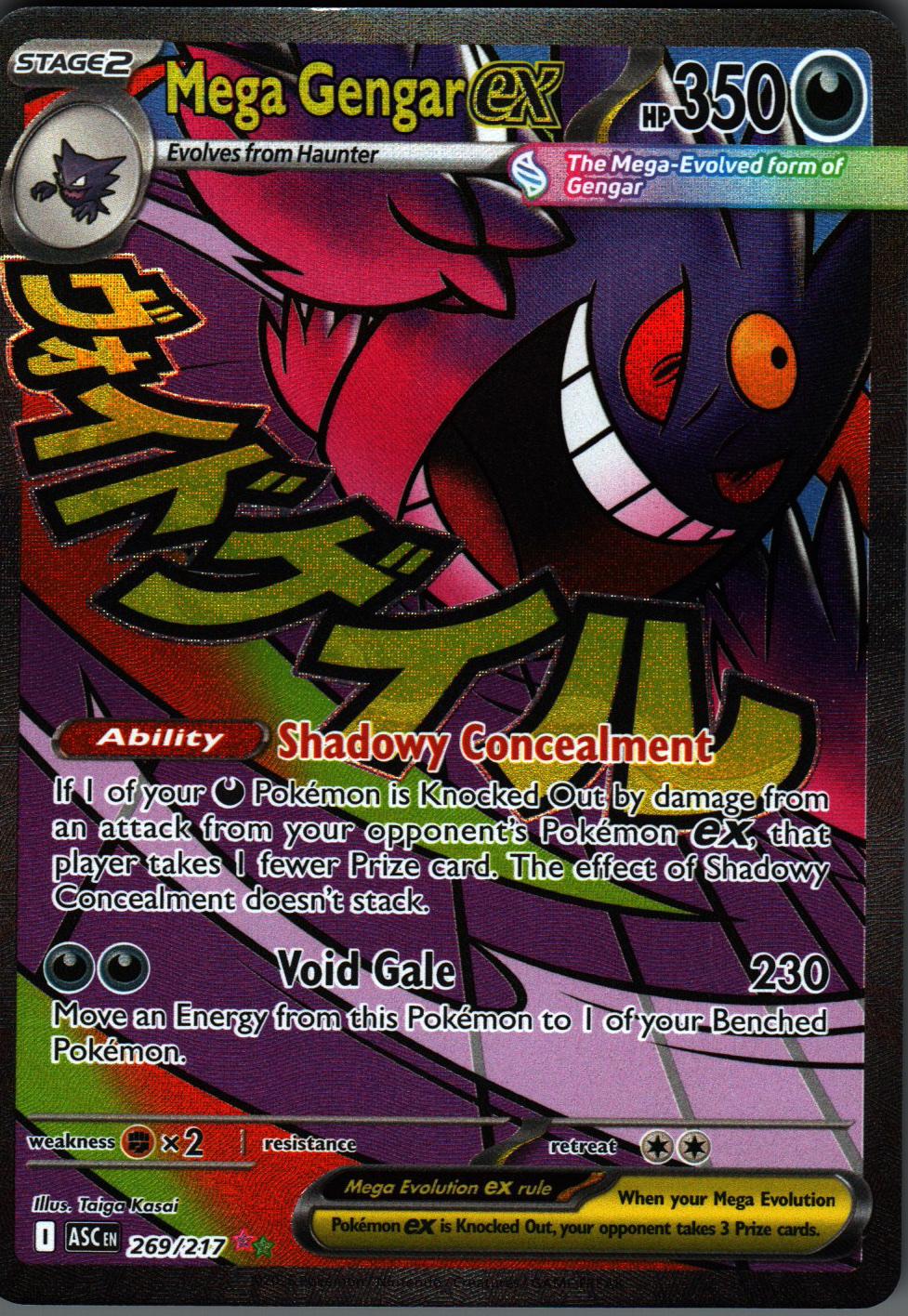 Mega Gengar ex 269/217 Mega Attack Rare Ascended Heroes Pokemon Holo Near Mint